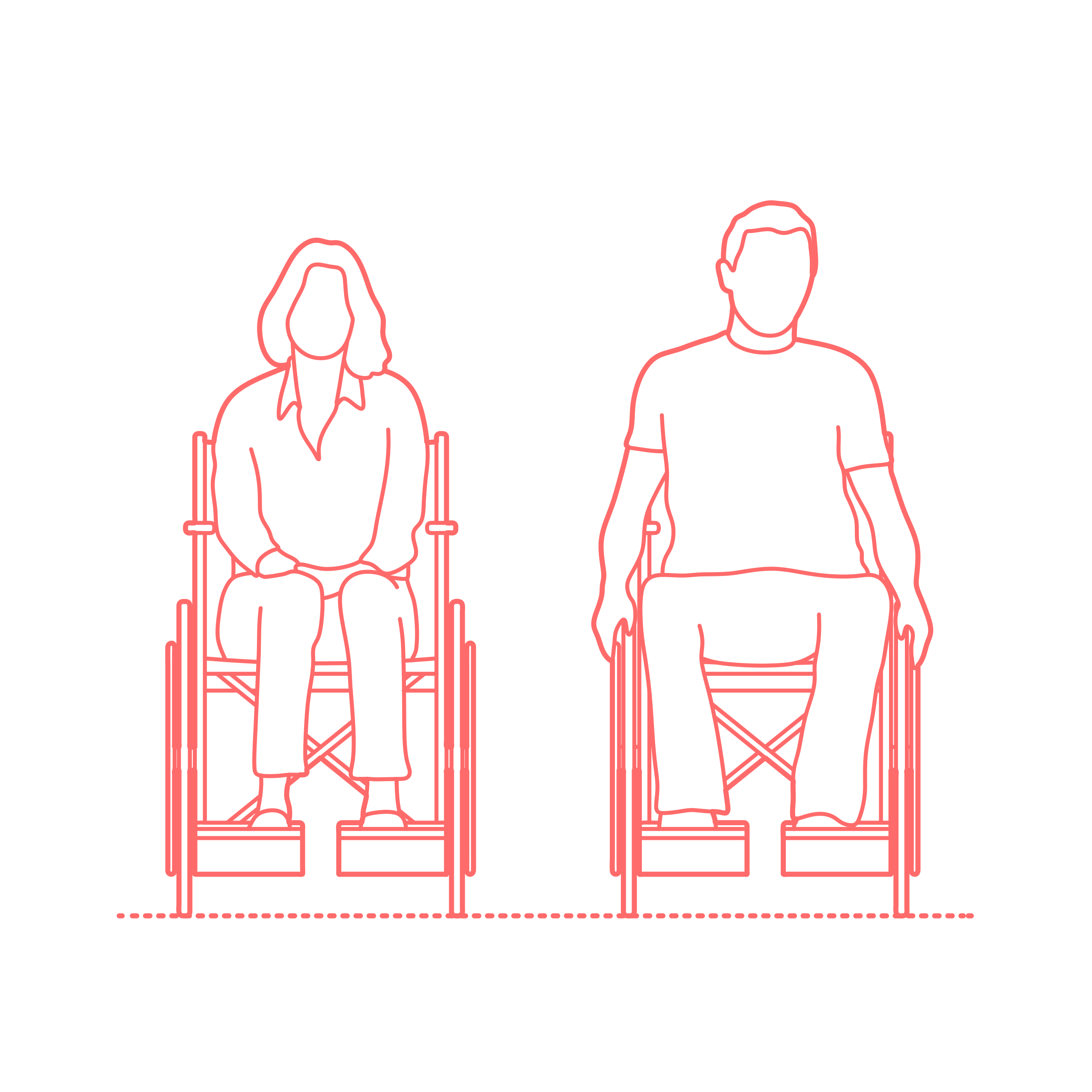 Humans Accessibility Wheelchair Users Front Tracing Svg Vector Free Vectors